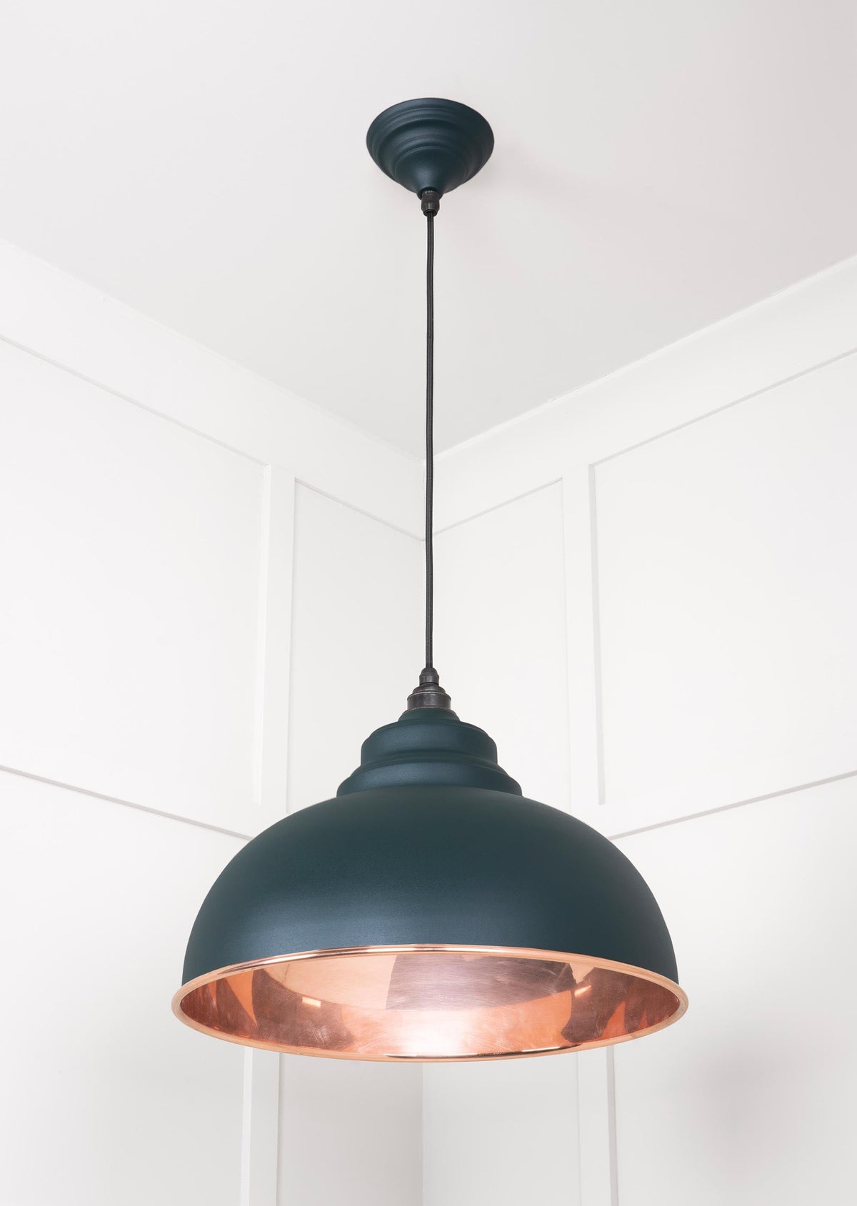 Smooth Copper Harborne Pendant by From The Anvil