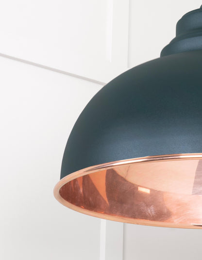 Smooth Copper Harborne Pendant by From The Anvil