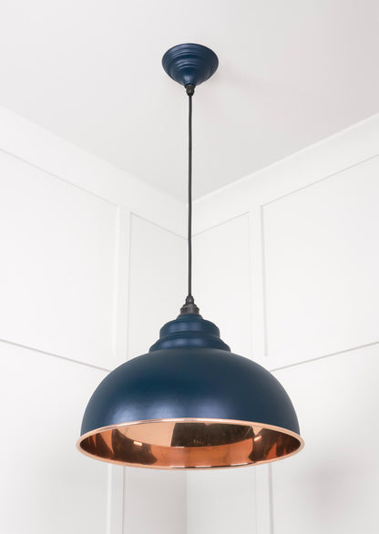 Smooth Copper Harborne Pendant by From The Anvil