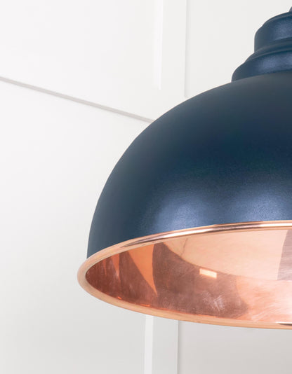 Smooth Copper Harborne Pendant by From The Anvil