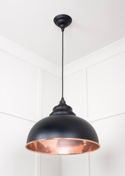 Smooth Copper Harborne Pendant by From The Anvil