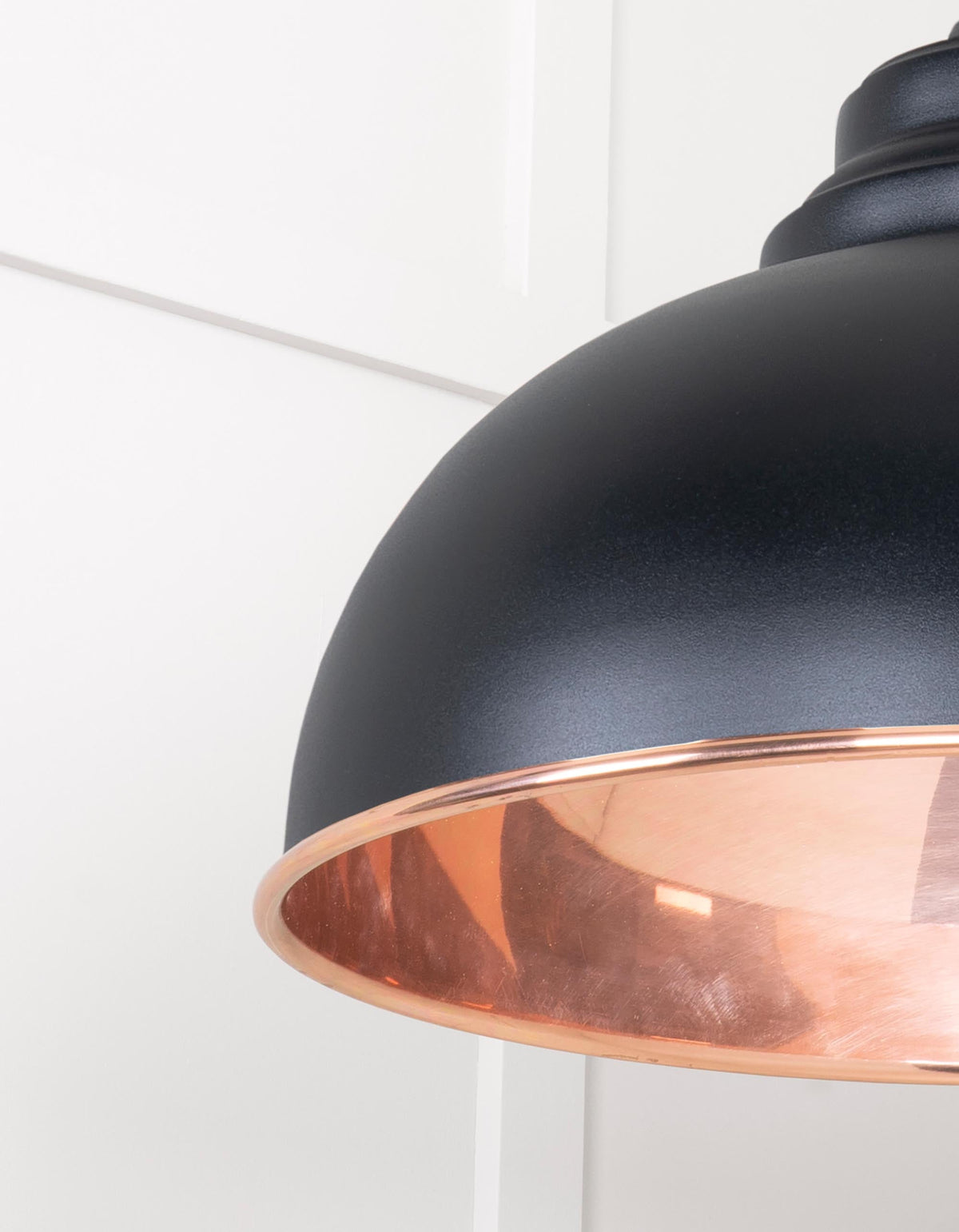 Smooth Copper Harborne Pendant by From The Anvil