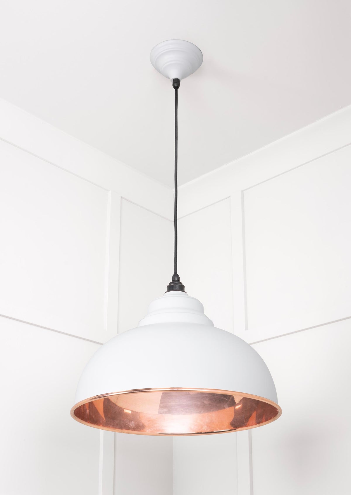 Smooth Copper Harborne Pendant by From The Anvil