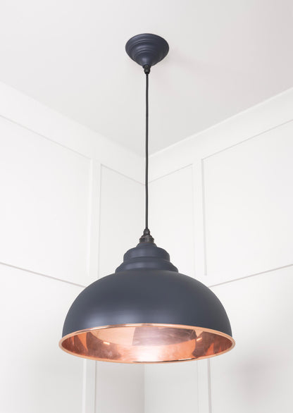 Smooth Copper Harborne Pendant by From The Anvil