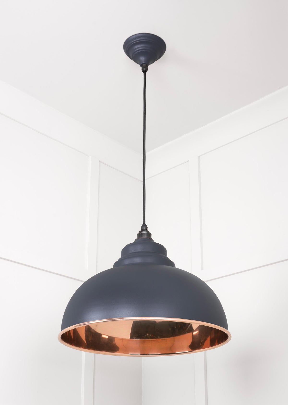 Smooth Copper Harborne Pendant by From The Anvil
