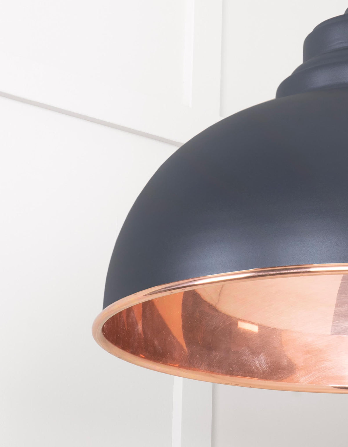 Smooth Copper Harborne Pendant by From The Anvil