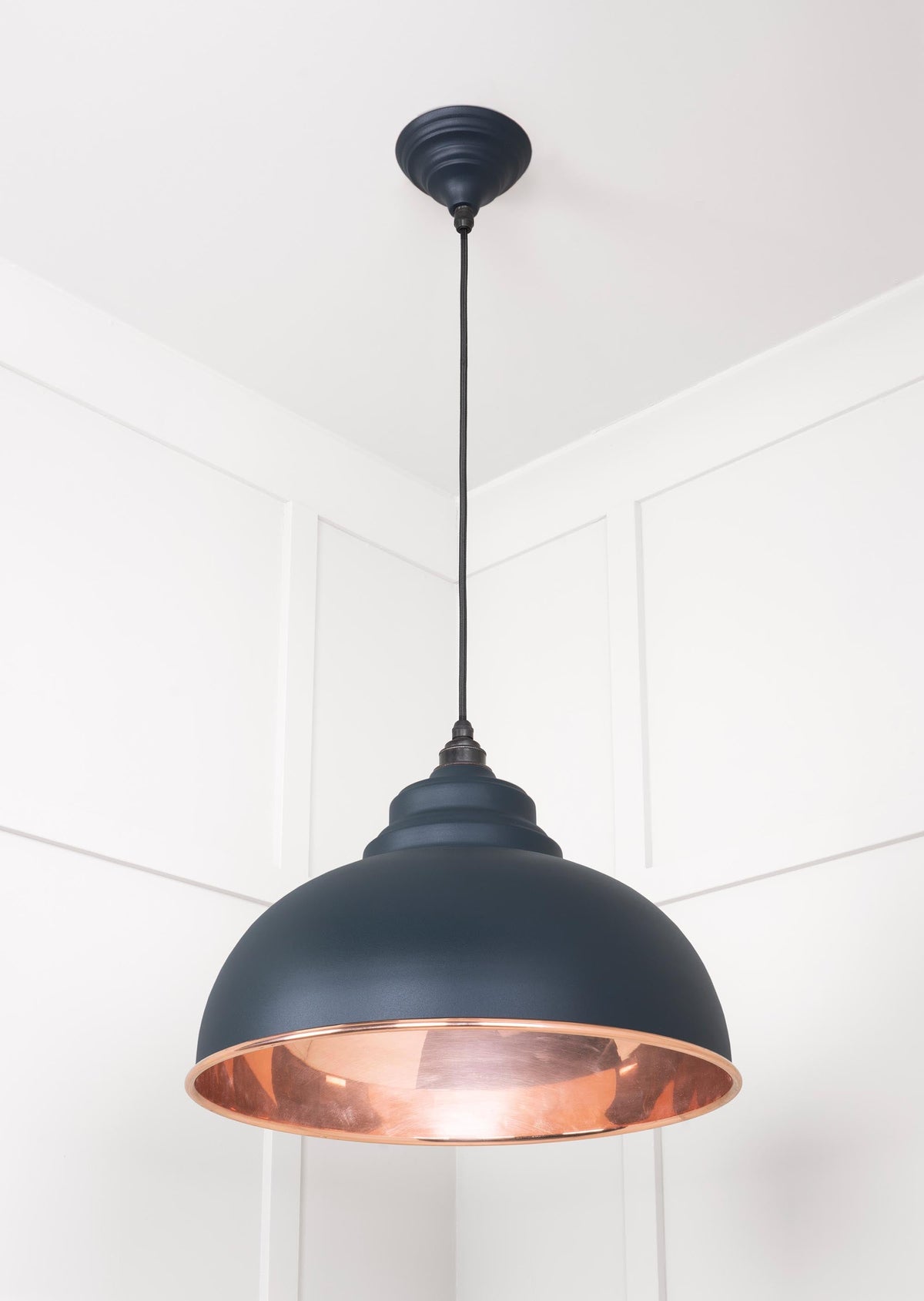 Smooth Copper Harborne Pendant by From The Anvil