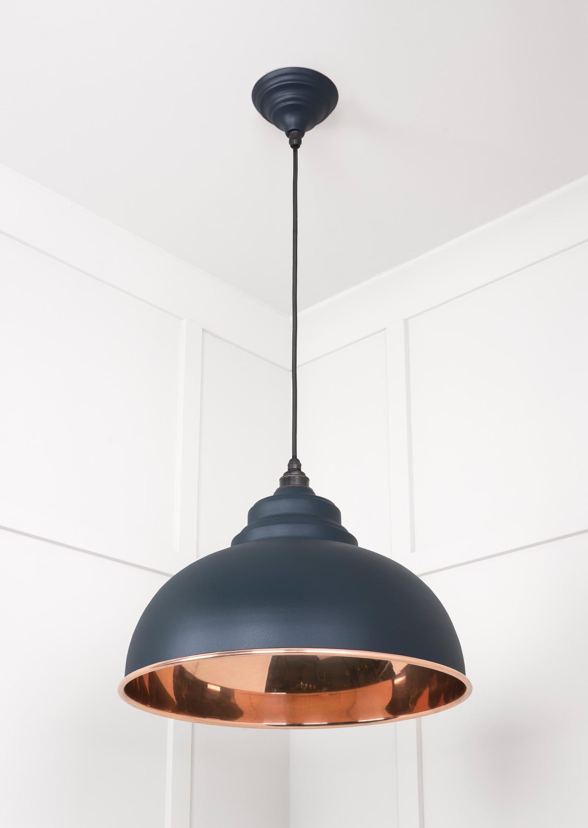 Smooth Copper Harborne Pendant by From The Anvil
