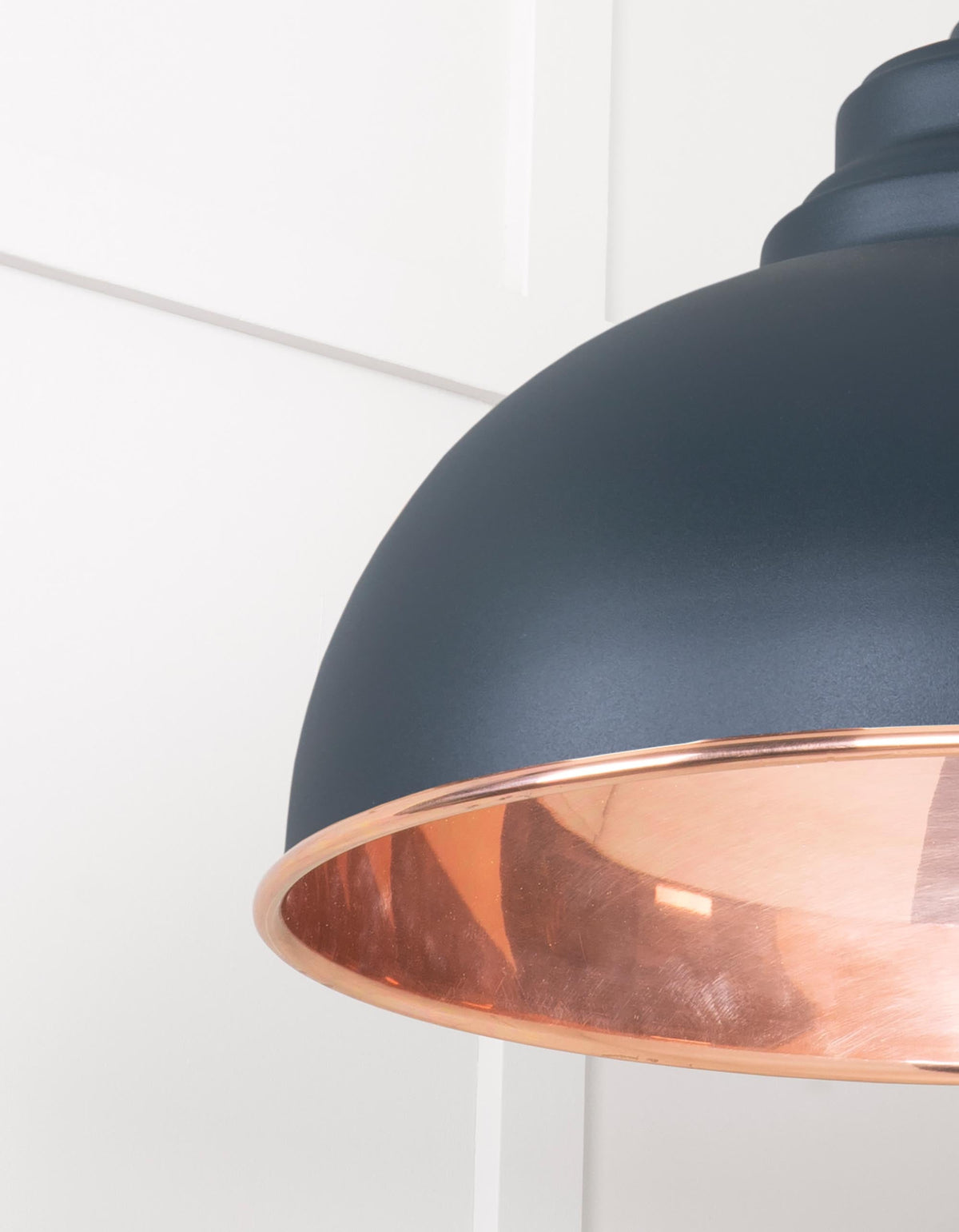 Smooth Copper Harborne Pendant by From The Anvil