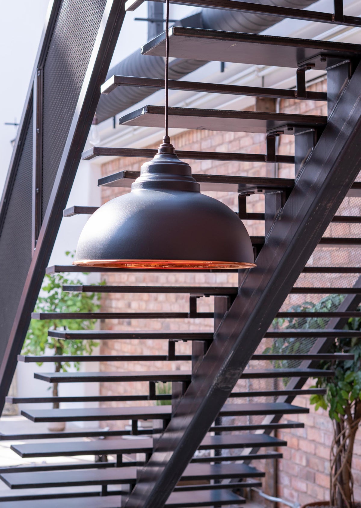 Smooth Copper Harborne Pendant by From The Anvil