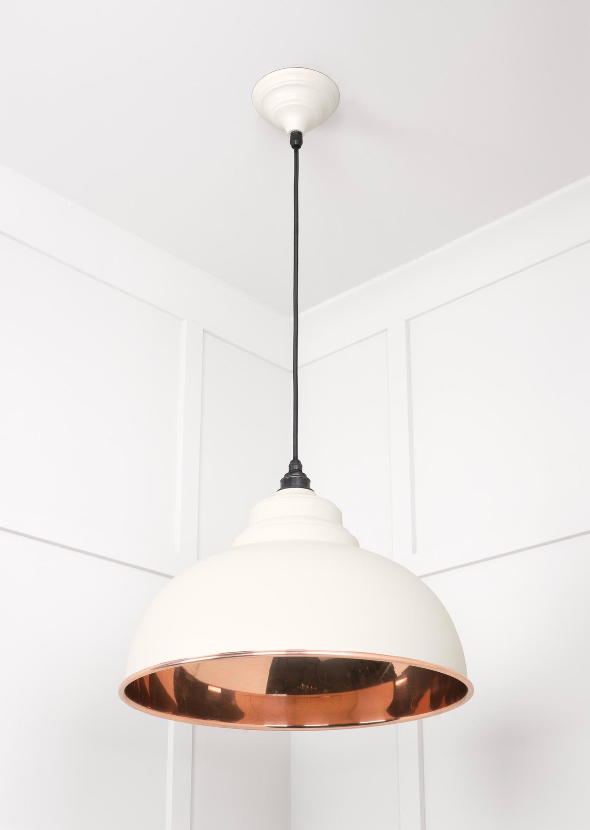Smooth Copper Harborne Pendant by From The Anvil