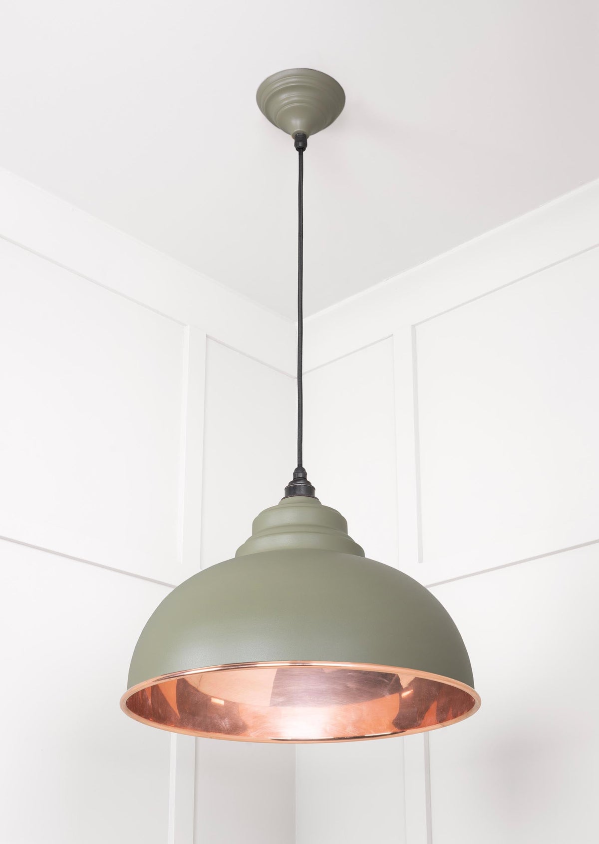 Smooth Copper Harborne Pendant by From The Anvil