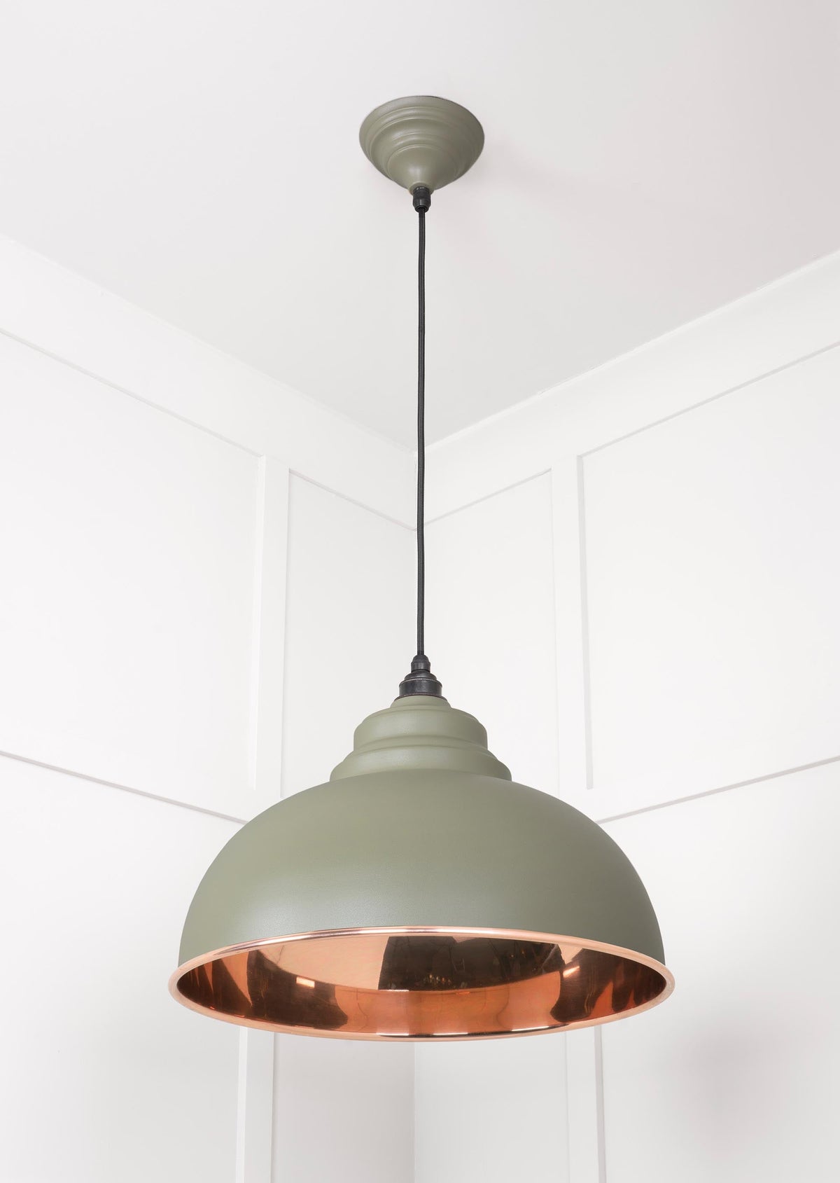 Smooth Copper Harborne Pendant by From The Anvil