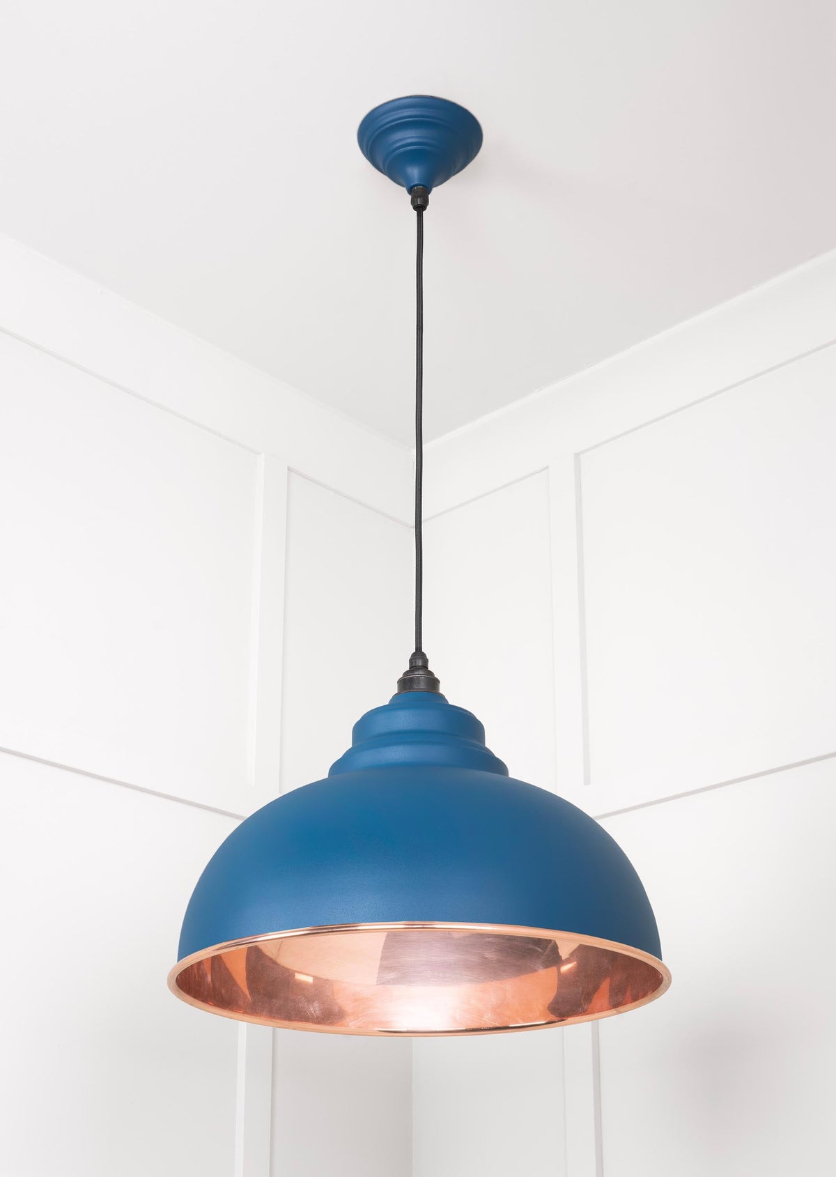 Smooth Copper Harborne Pendant by From The Anvil