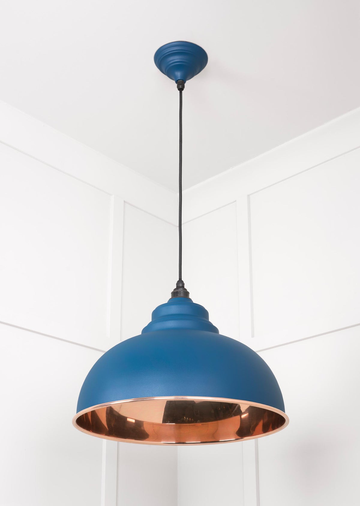 Smooth Copper Harborne Pendant by From The Anvil