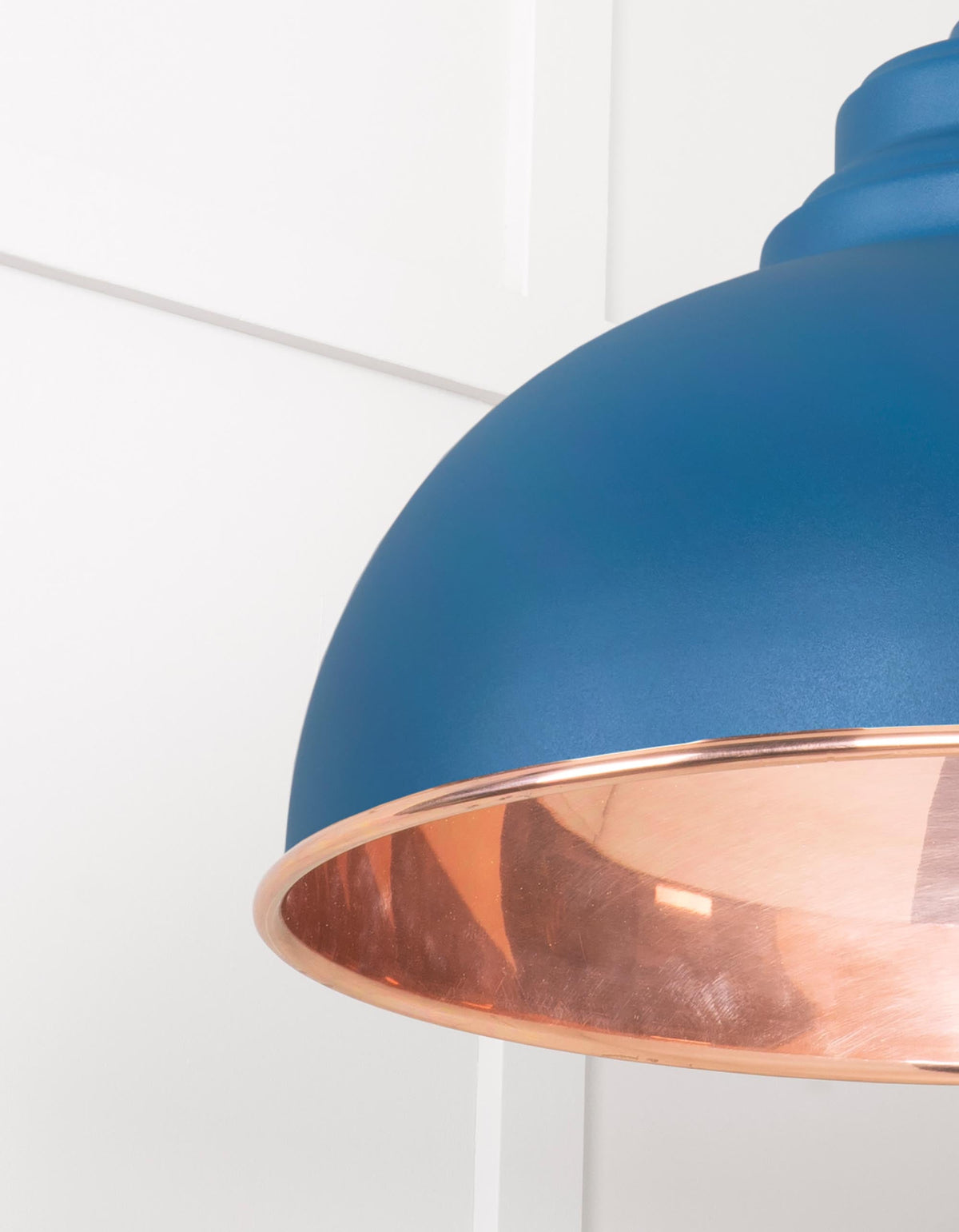 Smooth Copper Harborne Pendant by From The Anvil