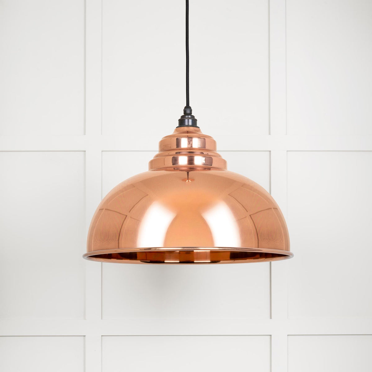 Smooth Copper Harborne Pendant by From The Anvil