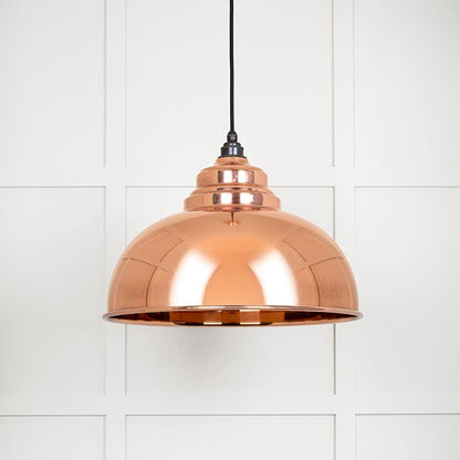 Smooth Copper Harborne Pendant by From The Anvil