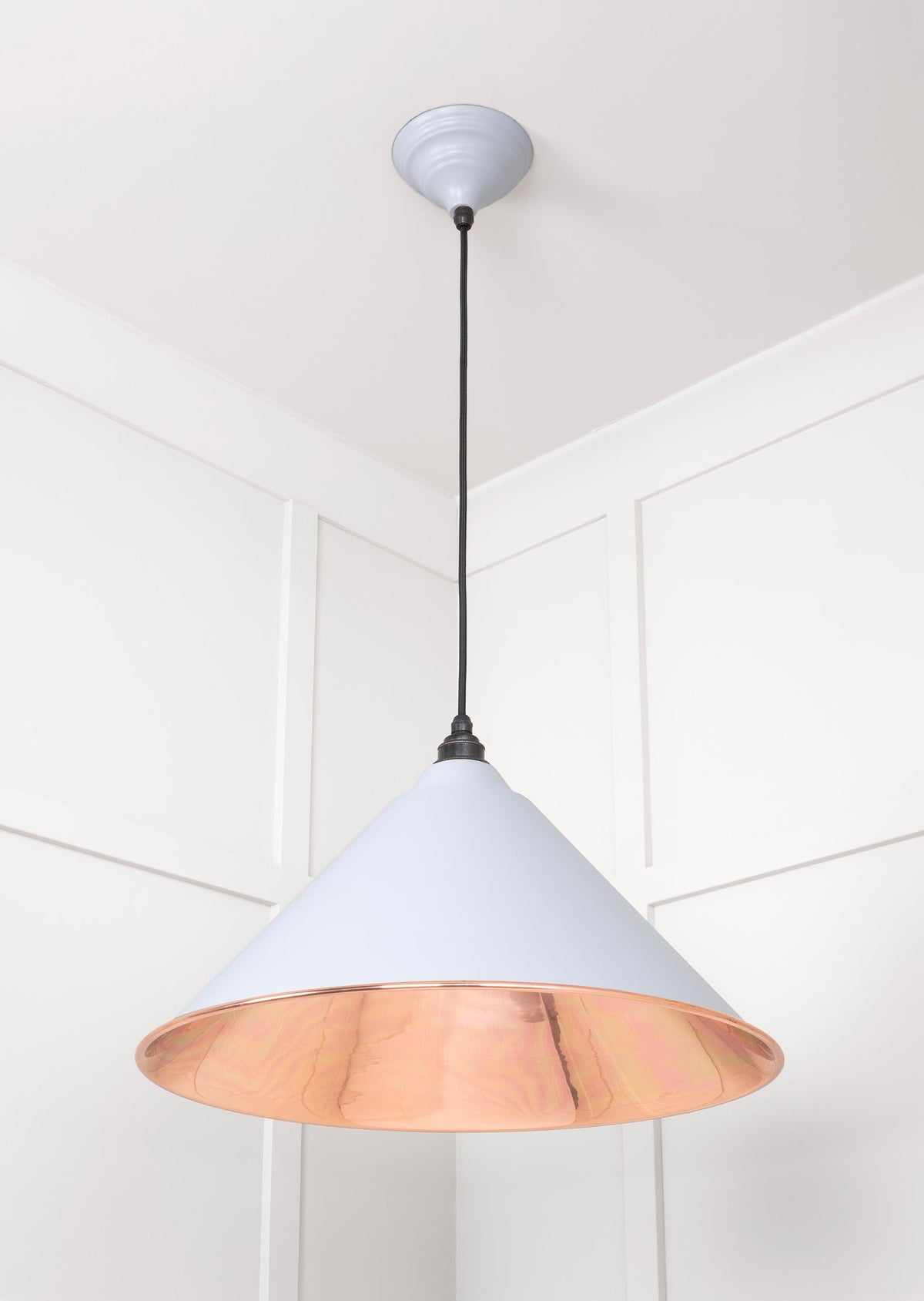 Smooth Copper Hockley Pendant by From The Anvil