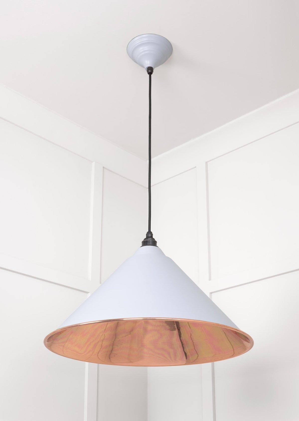 Smooth Copper Hockley Pendant by From The Anvil