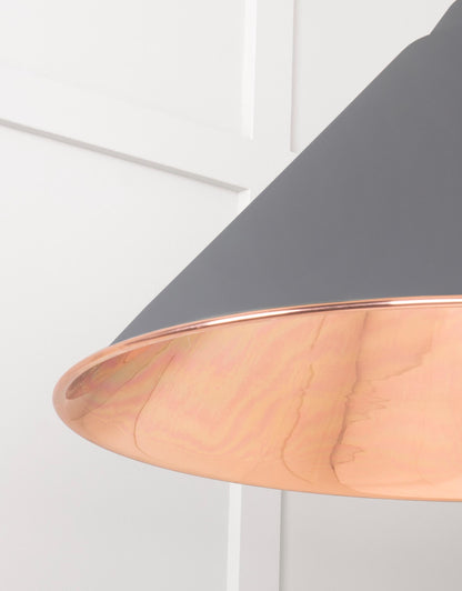 Smooth Copper Hockley Pendant by From The Anvil