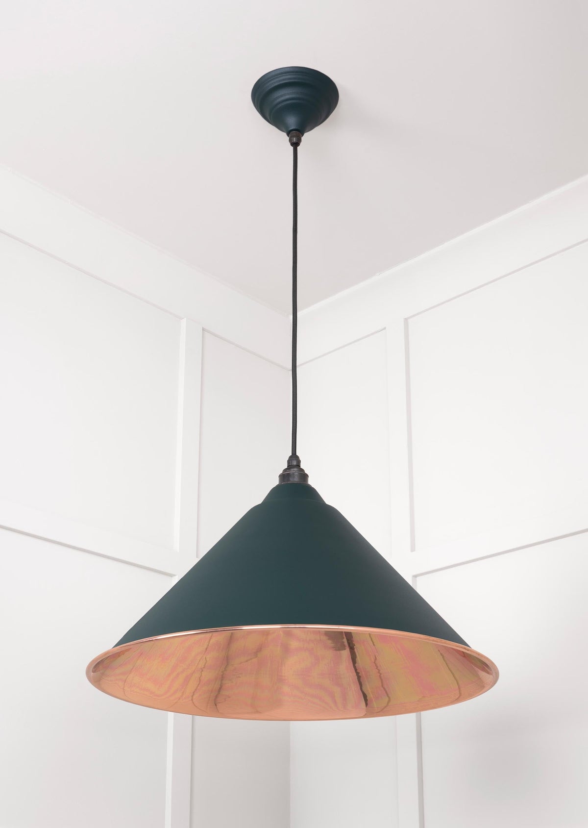 Smooth Copper Hockley Pendant by From The Anvil
