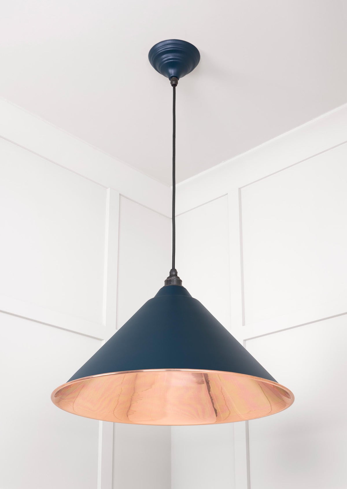 Smooth Copper Hockley Pendant by From The Anvil