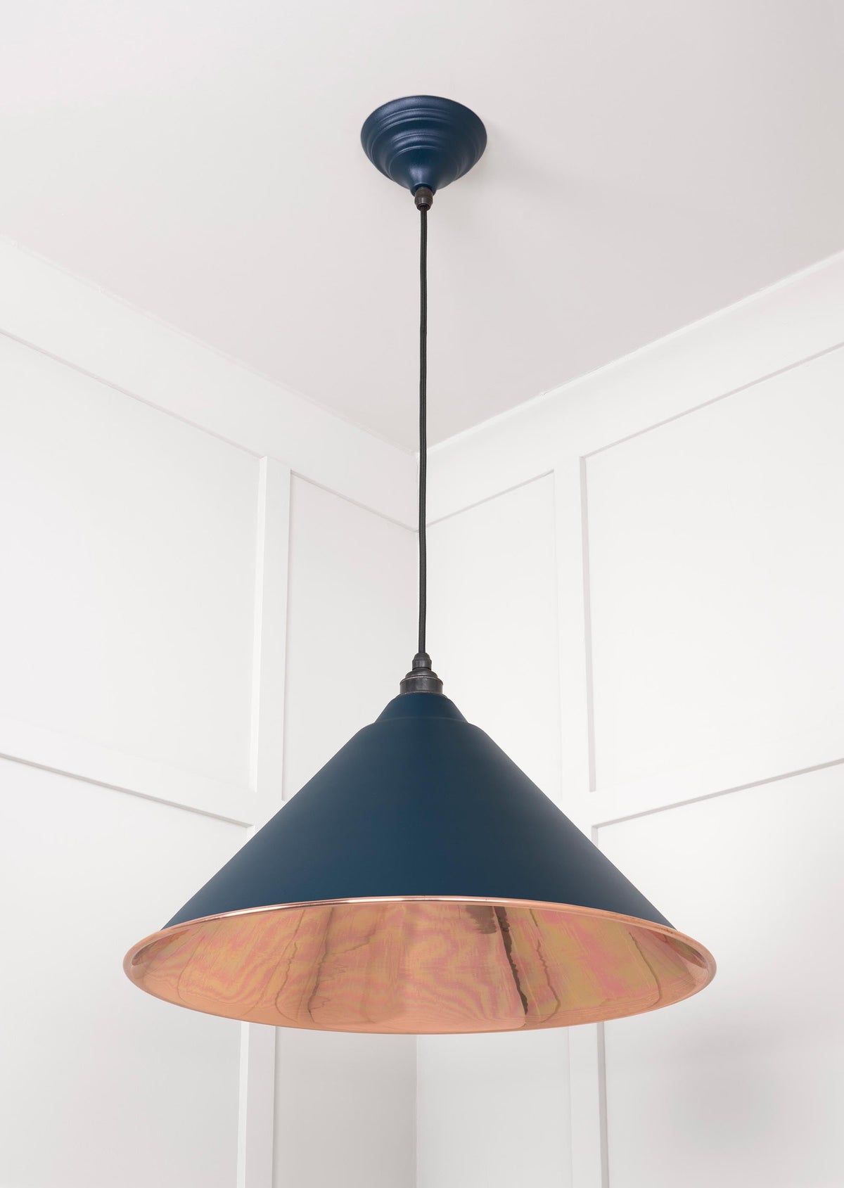 Smooth Copper Hockley Pendant by From The Anvil