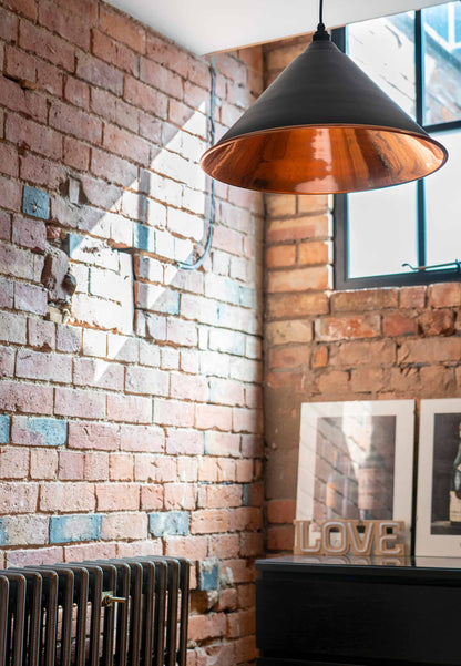 Smooth Copper Hockley Pendant by From The Anvil