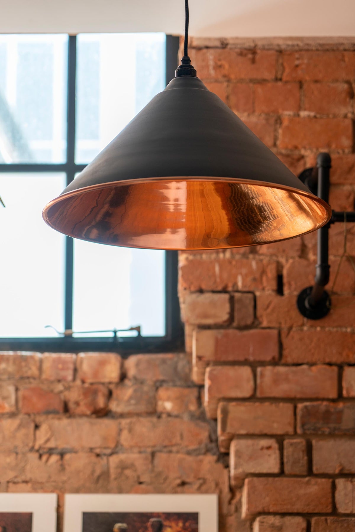 Smooth Copper Hockley Pendant by From The Anvil