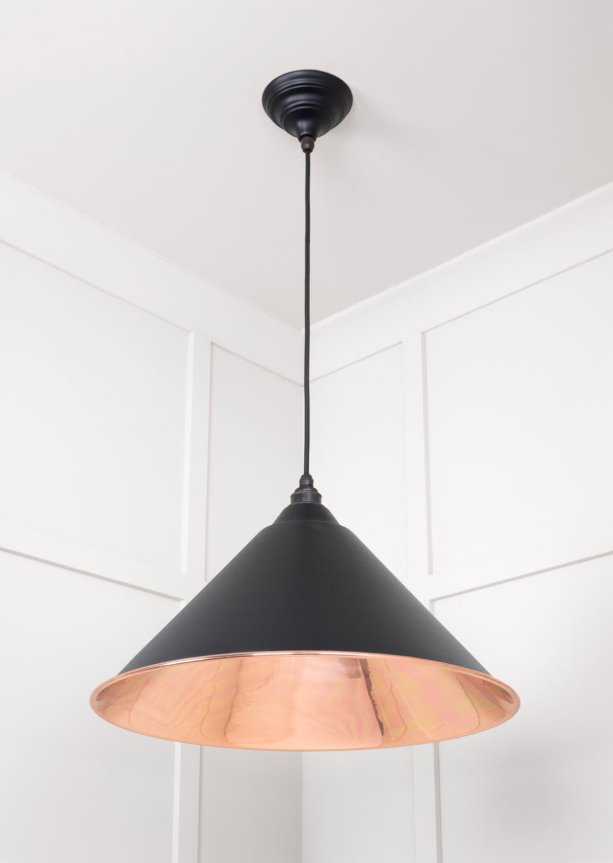 Smooth Copper Hockley Pendant by From The Anvil