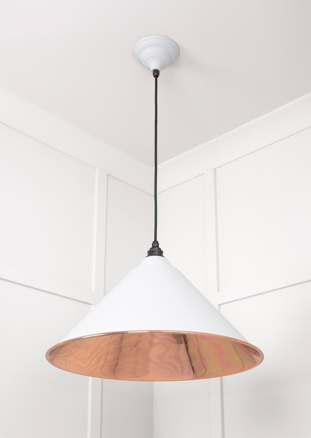 Smooth Copper Hockley Pendant by From The Anvil