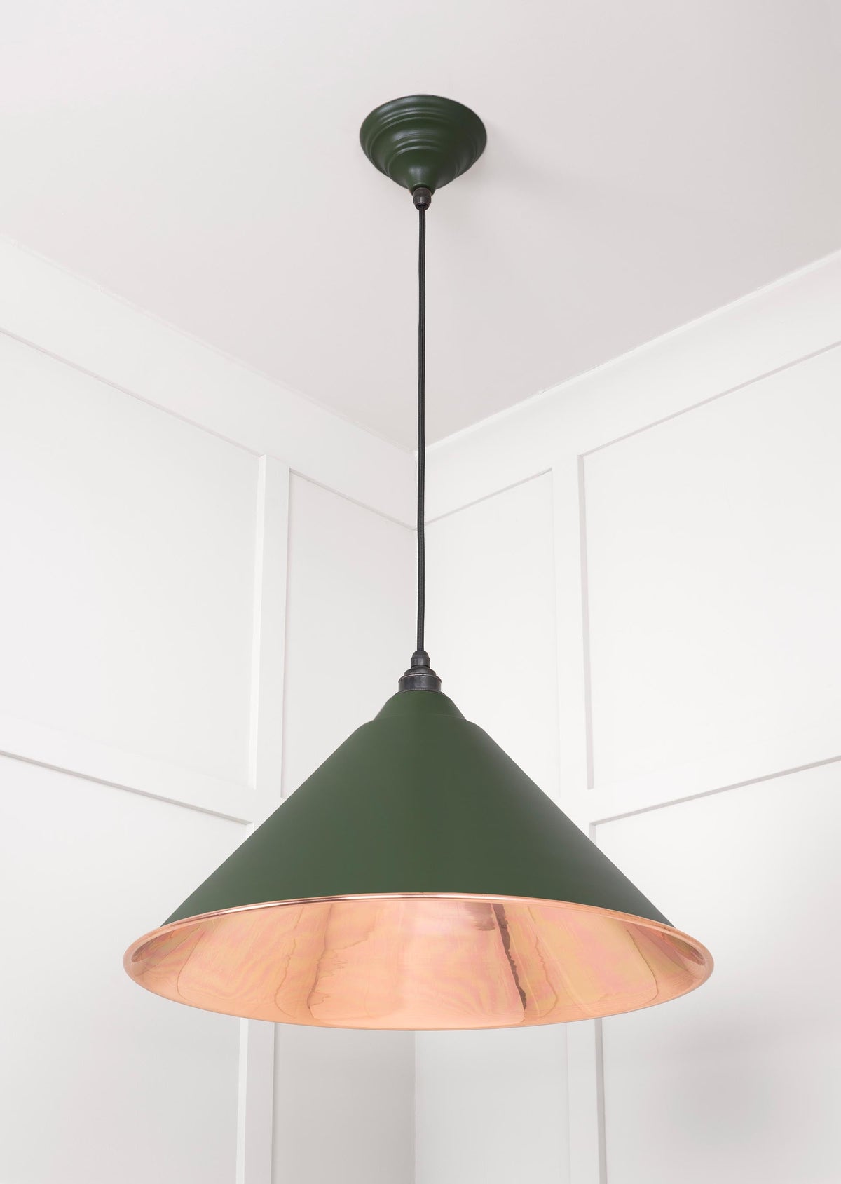 Smooth Copper Hockley Pendant by From The Anvil