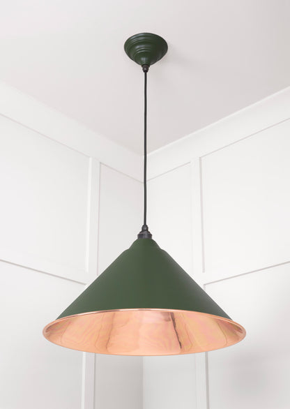 Smooth Copper Hockley Pendant by From The Anvil