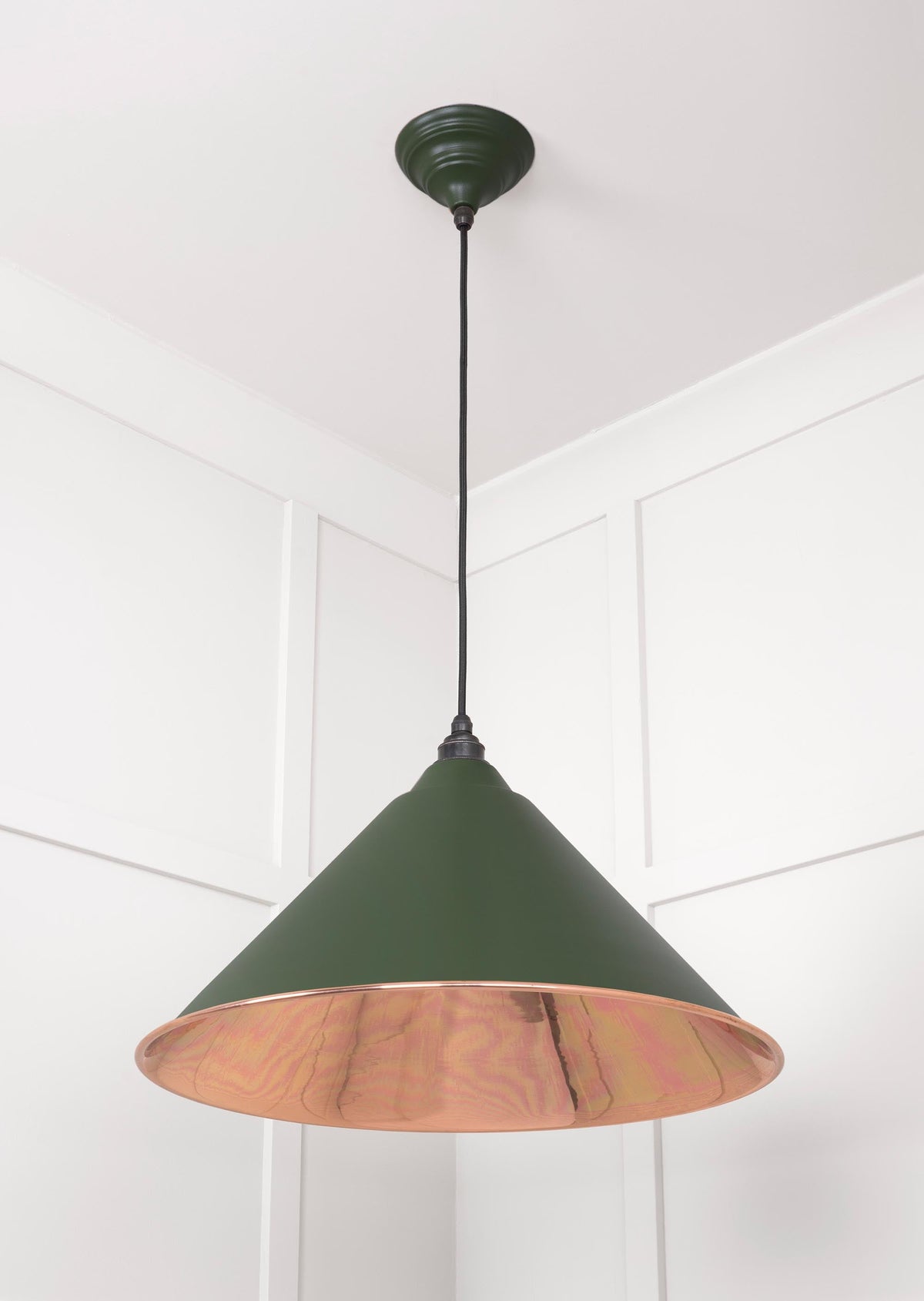 Smooth Copper Hockley Pendant by From The Anvil