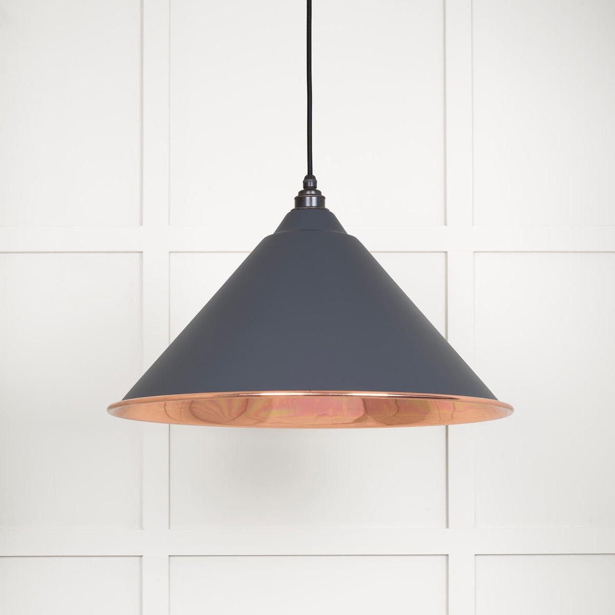 Smooth Copper Hockley Pendant by From The Anvil