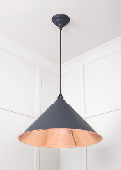 Smooth Copper Hockley Pendant by From The Anvil
