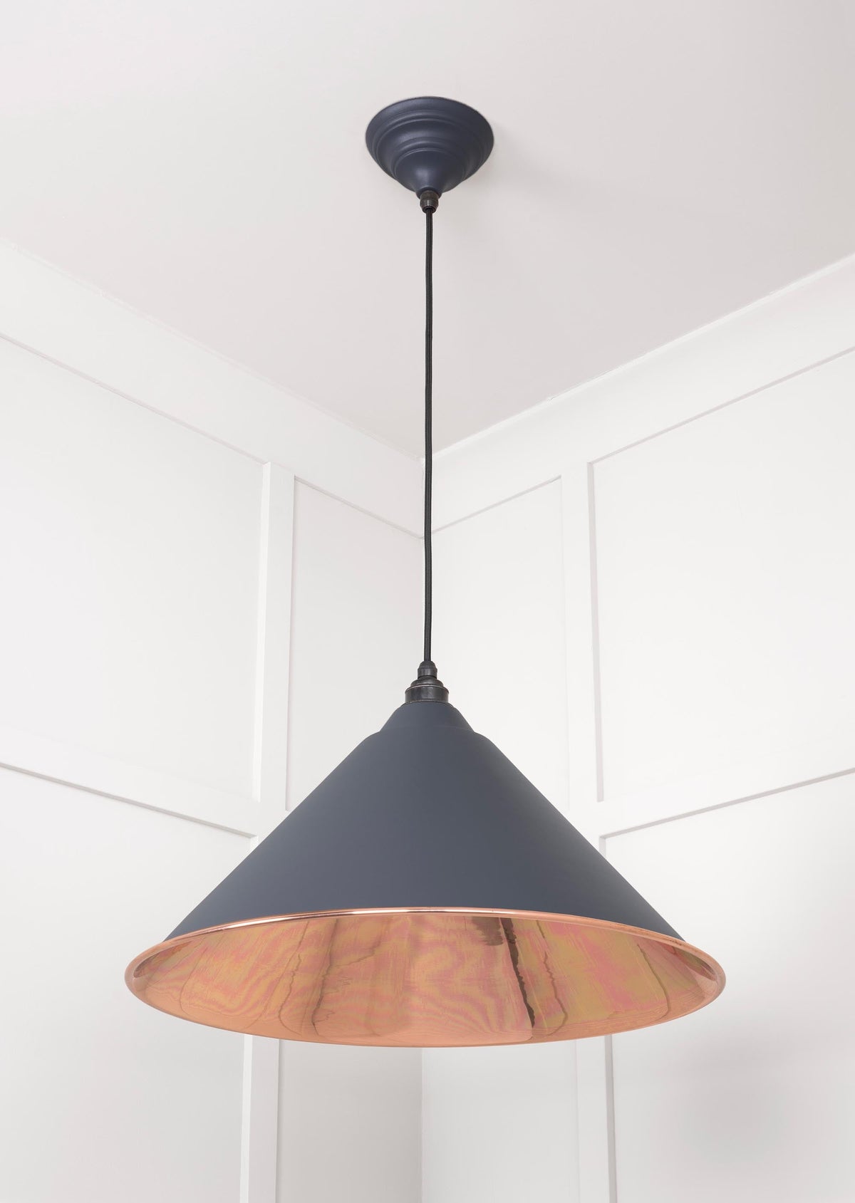 Smooth Copper Hockley Pendant by From The Anvil
