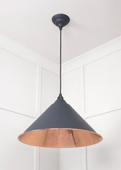 Smooth Copper Hockley Pendant by From The Anvil