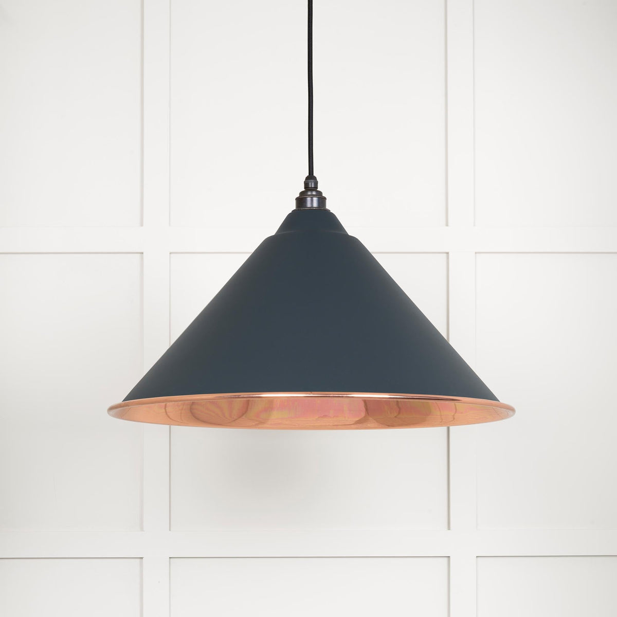 Smooth Copper Hockley Pendant by From The Anvil
