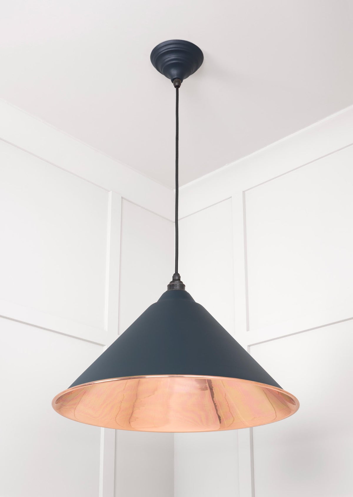 Smooth Copper Hockley Pendant by From The Anvil