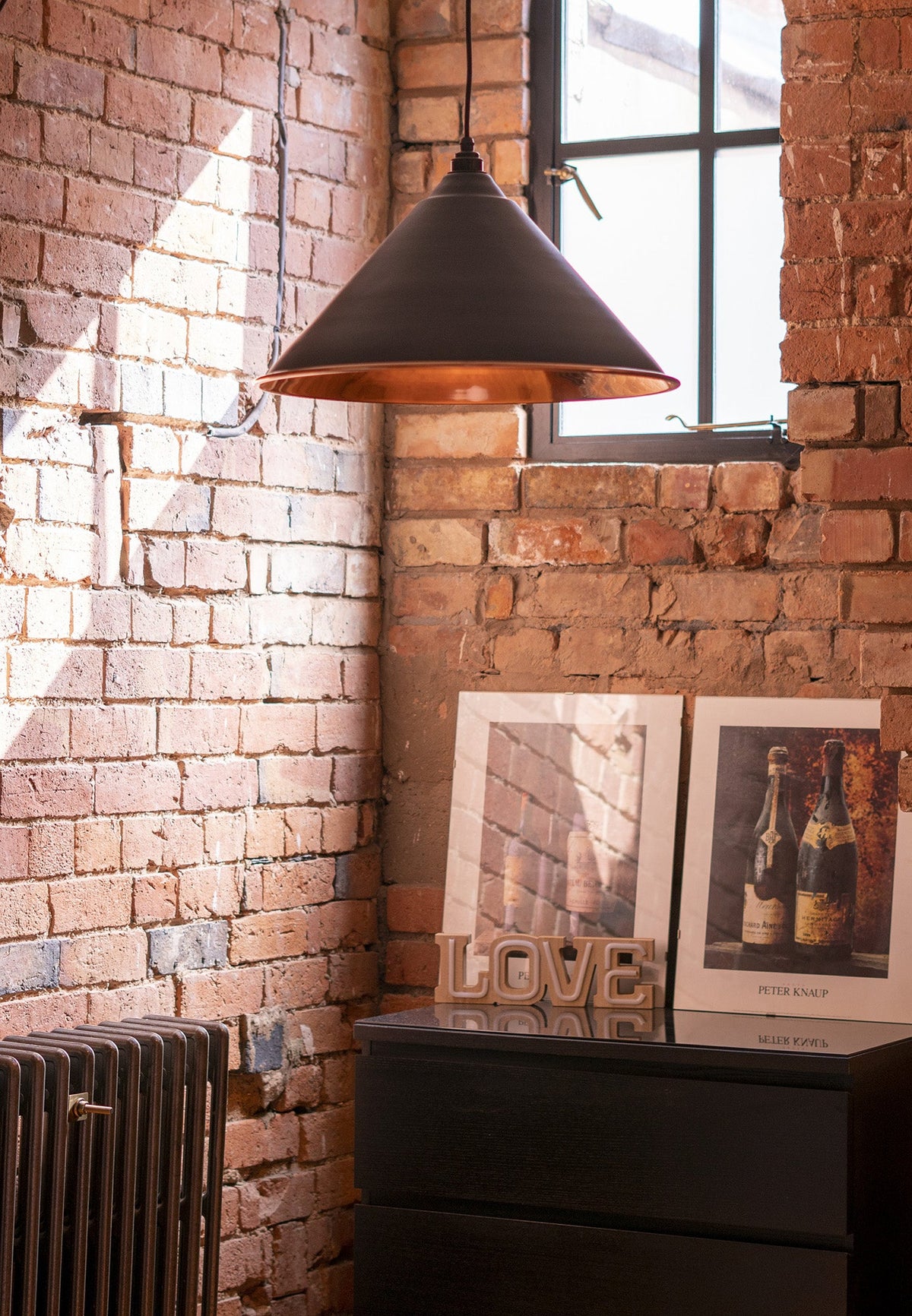 Smooth Copper Hockley Pendant by From The Anvil