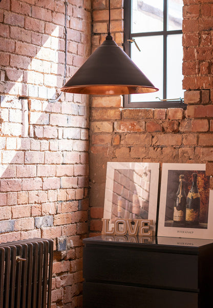 Smooth Copper Hockley Pendant by From The Anvil