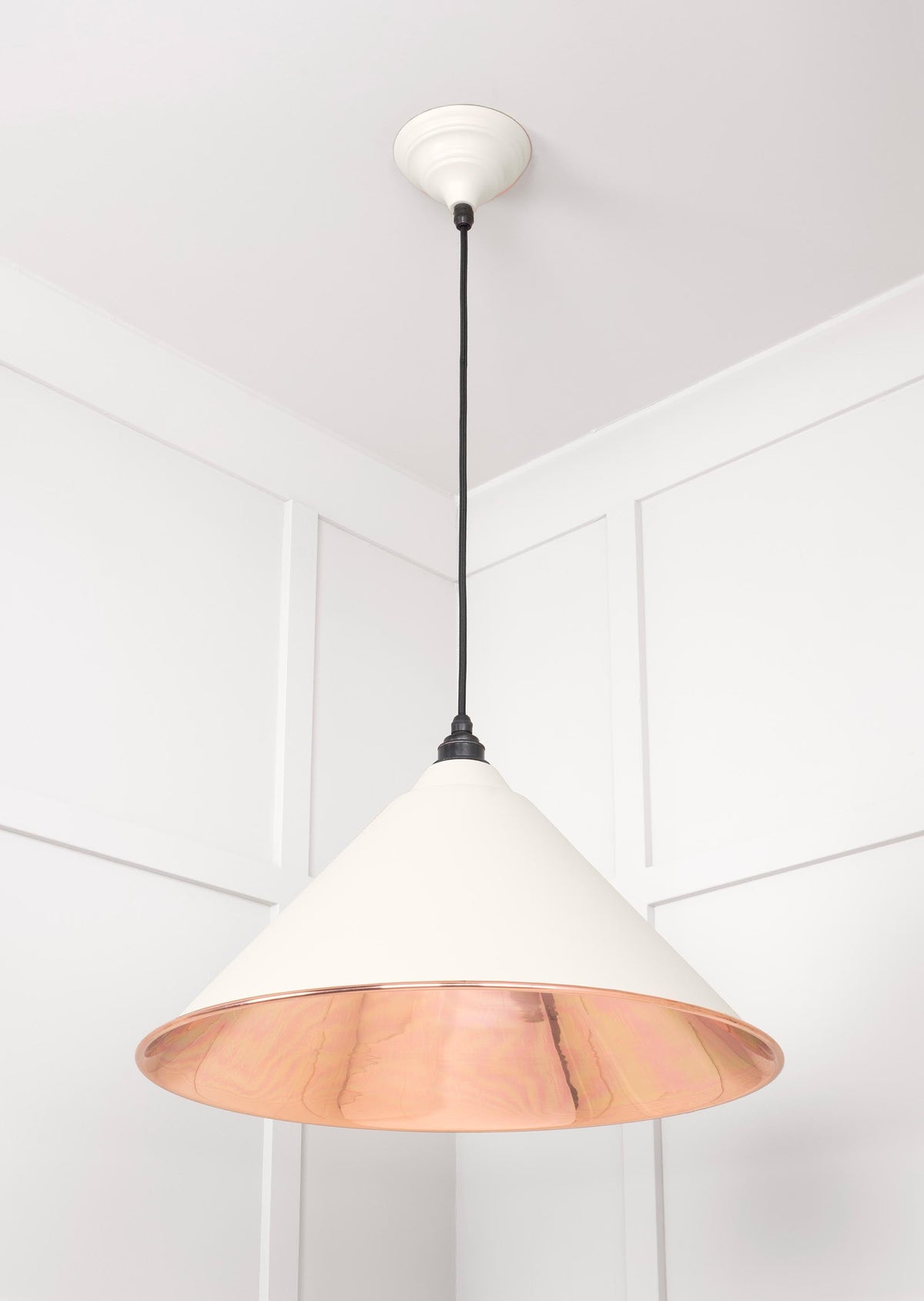 Smooth Copper Hockley Pendant by From The Anvil