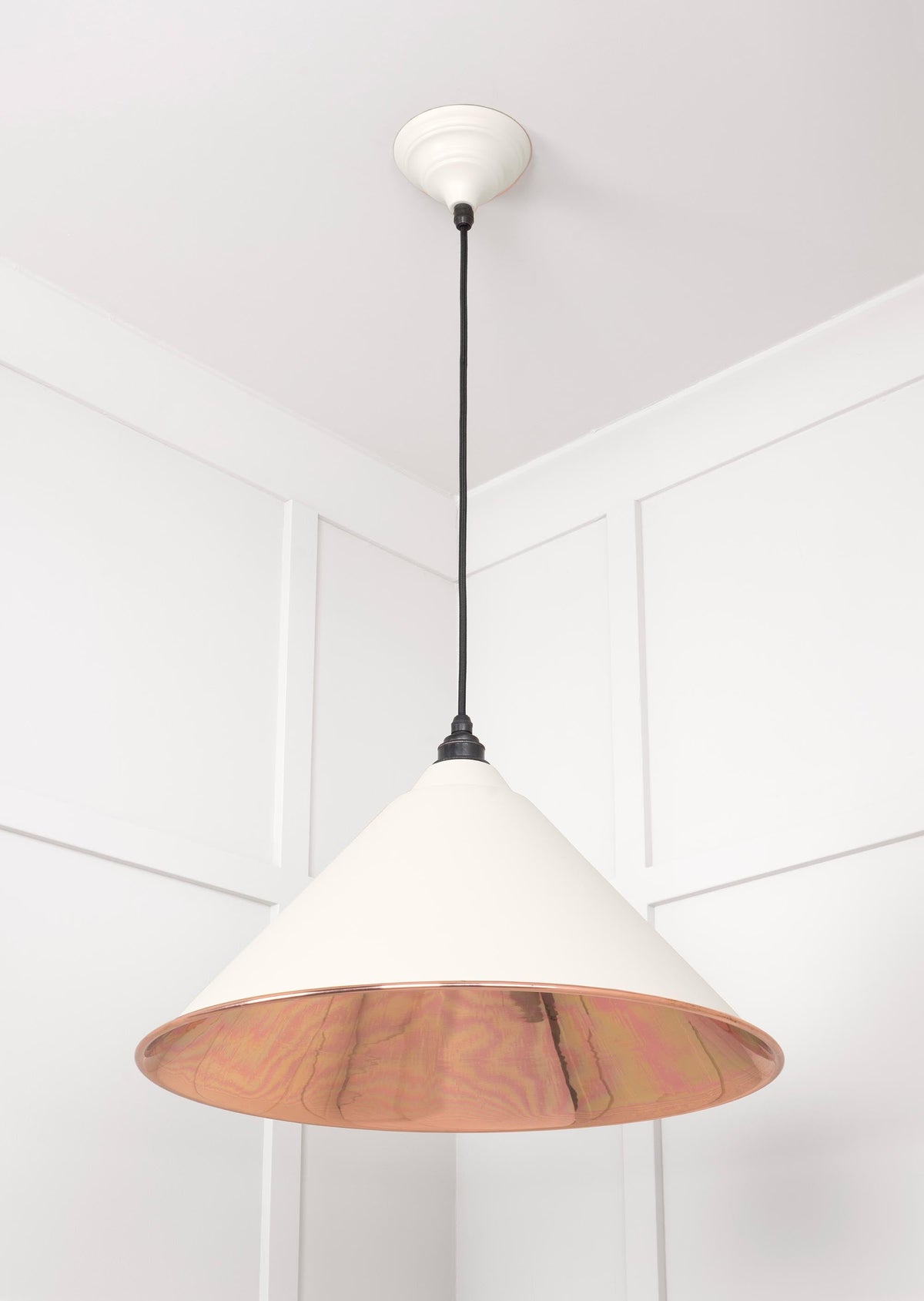 Smooth Copper Hockley Pendant by From The Anvil