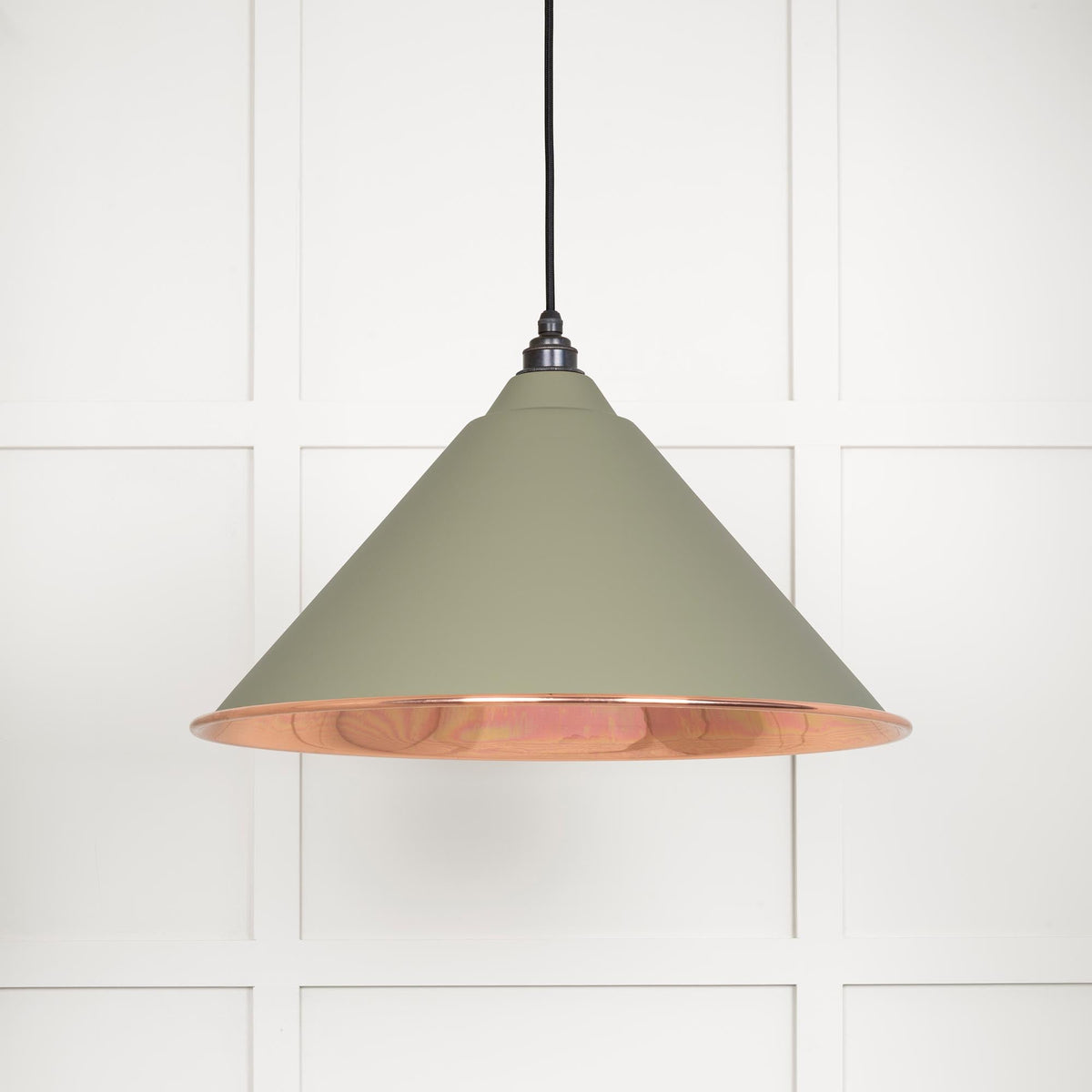 Smooth Copper Hockley Pendant by From The Anvil