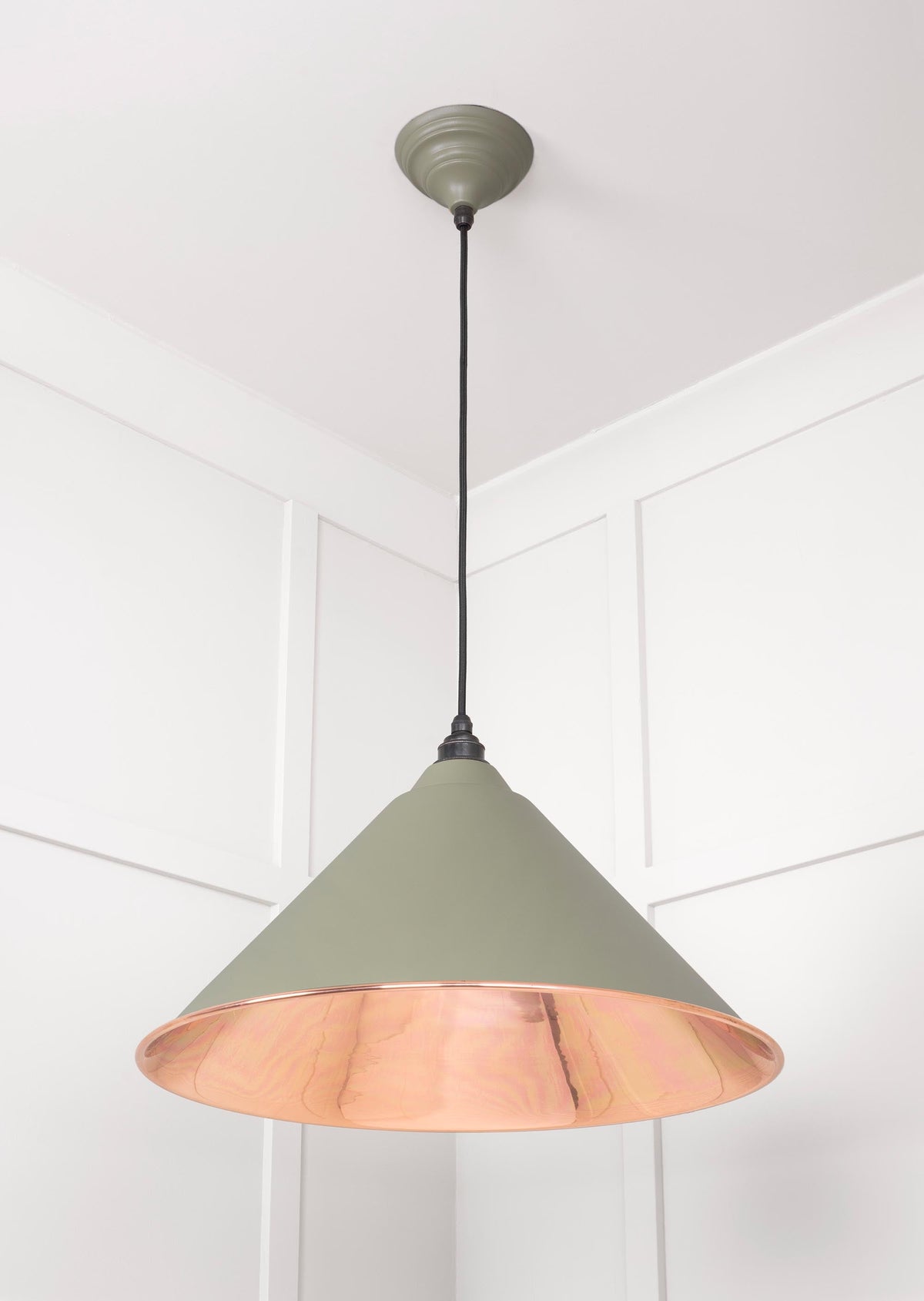 Smooth Copper Hockley Pendant by From The Anvil