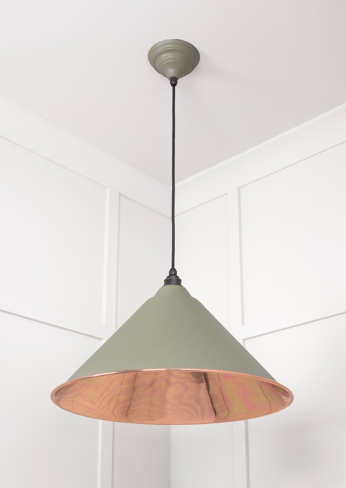 Smooth Copper Hockley Pendant by From The Anvil