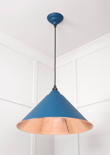 Smooth Copper Hockley Pendant by From The Anvil