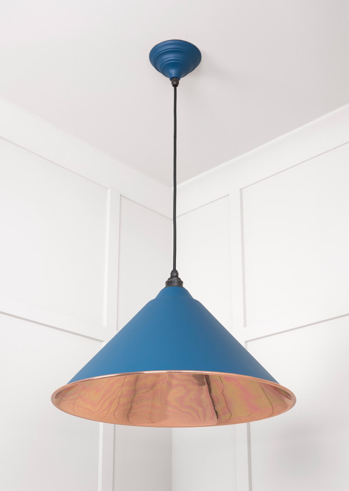 Smooth Copper Hockley Pendant by From The Anvil